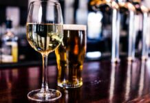 What makes a glass of wine or beer less fat?
