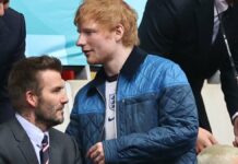 Ed Sheeran: soccer jersey with the number 17