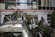 Ten dead in air strike in Kabul: US military was warned by the CIA shortly beforehand
