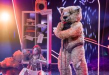 The teddy is out of "The Masked Singer" with Corona