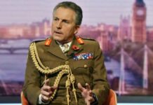 The head of the British army warns that there is a high "risk" of war between the West and Russia