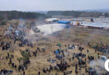 Maximum tension on the border of Poland: immigrants throw stones and seriously injure a policeman
