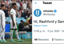 The 'trolling' of InfoJobs to Rashford and Sancho after failing their penalties | Eurocup