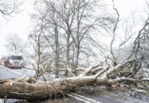 Storm "Barra" rages over the British Isles
