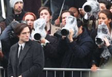 Robert Pattinson and Zoë Kravitz in the trailer for "The Batman"