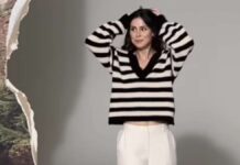 Lena Meyer-Landrut during a video shoot: Suddenly her hair falls off her head