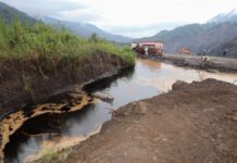 Landslide in Ecuador causes environmental disaster: almost a million liters of oil contaminate the rainforest
