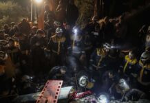 Woman and three children die in house collapse in Syria