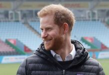 Prince Harry at the Super Bowl: The woman at his side is not Meghan