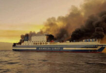 Major fire on a ferry in the Mediterranean: firefighting continues – several injured and missing