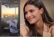 Sophia Thomalla photographs tennis star at Foto-Fail – "Nailed it"