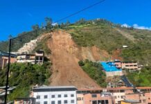 At least 60 houses buried in landslide in Peru