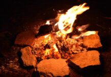 Prehistoric humans created art by firelight