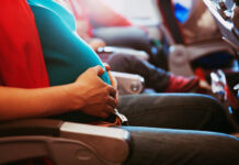 A mother gives birth to her baby mid-flight and decides to name her after her unexpected birth