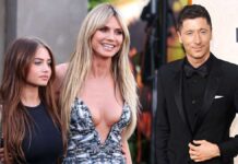 Leni Klum on the catwalk: Proud Mama Heidi celebrates with Robert Lewandowski
