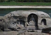 Drought in China exposes 600-year-old Buddhist monuments