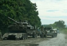 The Ukrainian army advances after the fall of the Russian stronghold in the Kharkov region