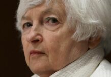 The US faces "a risk" of recession, according to the Treasury secretary