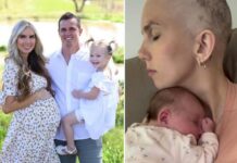 When she was 34 weeks pregnant, she was diagnosed with a plugged milk duct: it was stage 4 breast cancer.