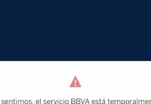 It's a fortnight and the BBVA app is intermittent