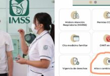 And now how do I register at an IMSS clinic using the app?