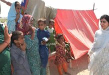 Malala returns to Pakistan to visit rain victims