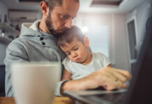 The father's mental health also matters. Parental stress is related to behavior problems in children at two years