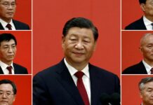 They are the 7 men at the top of power in China